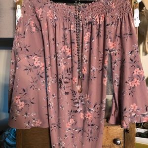 Off the shoulder dress from EXPRESS